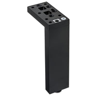 4-23/32" (120 mm) Adjustable Contemporary Versatile T or L Shaped Furniture Leg Matte Black alt 0