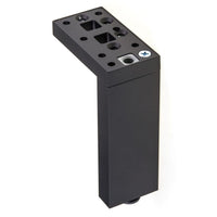 5-29/32" (150 mm) Adjustable Contemporary Versatile T or L Shaped Furniture Leg Dark Brown alt 0