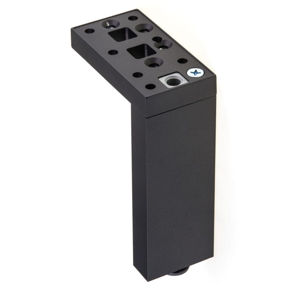 5-29/32" (150 mm) Adjustable Contemporary Versatile T or L Shaped Furniture Leg Dark Brown alt 0