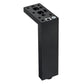 5-29/32" (150 mm) Adjustable Contemporary Versatile T or L Shaped Furniture Leg Matte Black alt 0