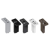 7-7/8" (200 mm) Adjustable Contemporary Versatile T or L Shaped Furniture Leg Aluminum alt 0