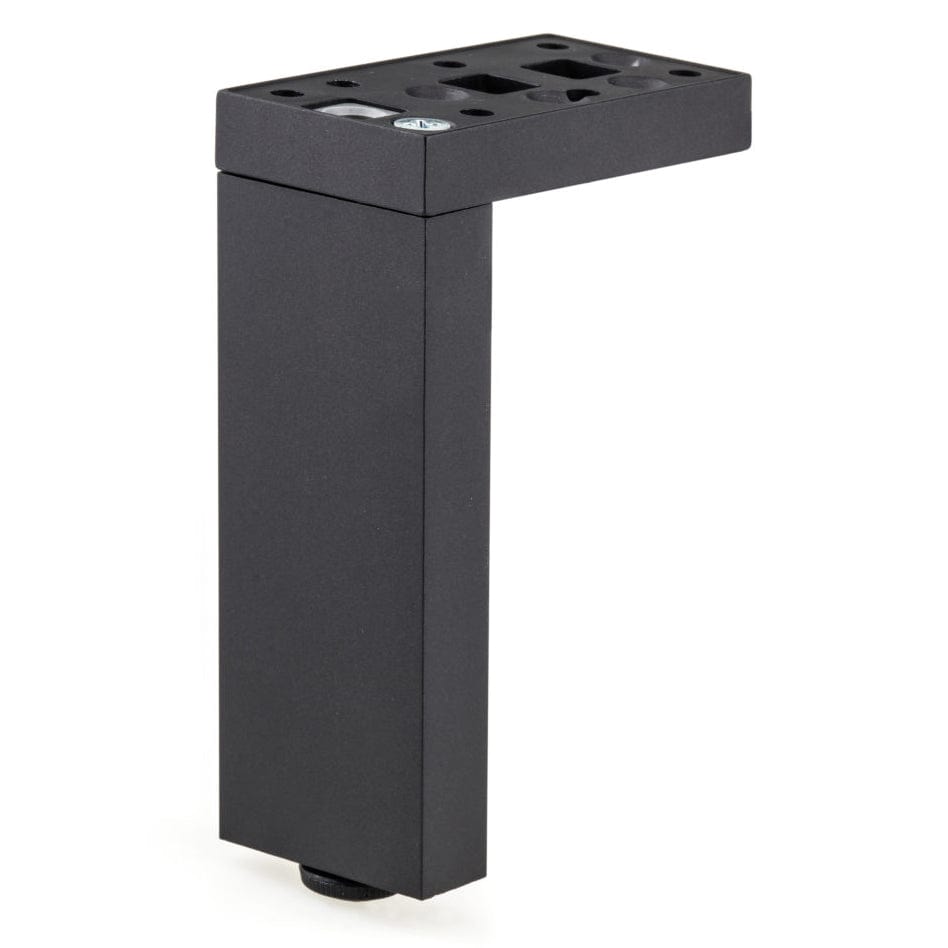 11-3/4" (300 mm) Adjustable Contemporary Versatile T or L Shaped Furniture Leg Dark Brown alt 0