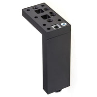 13-3/4" (350 mm) Adjustable Contemporary Versatile T or L Shaped Furniture Leg Dark Brown alt 0