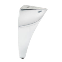 4" (102 mm) Aluminum Furniture Leg Polished Aluminum alt 0