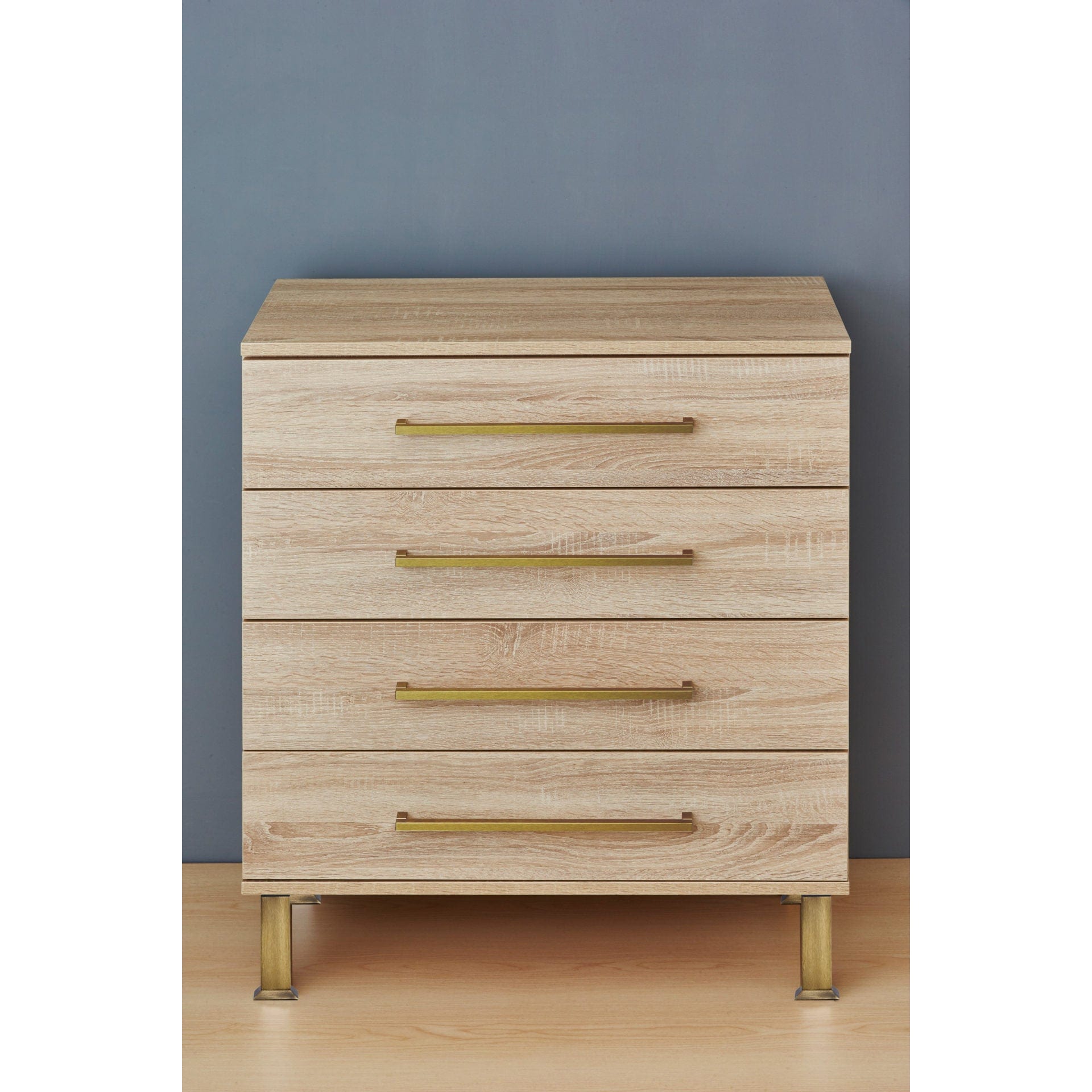 3-15/16" (100 mm) Vintage Adjustable Square Legs Rustic Brass alt 0