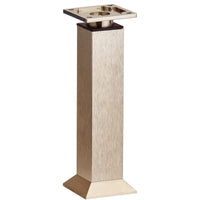 9-27/32" (250 mm) Vintage Adjustable Round Leg Stainless Steel alt 0