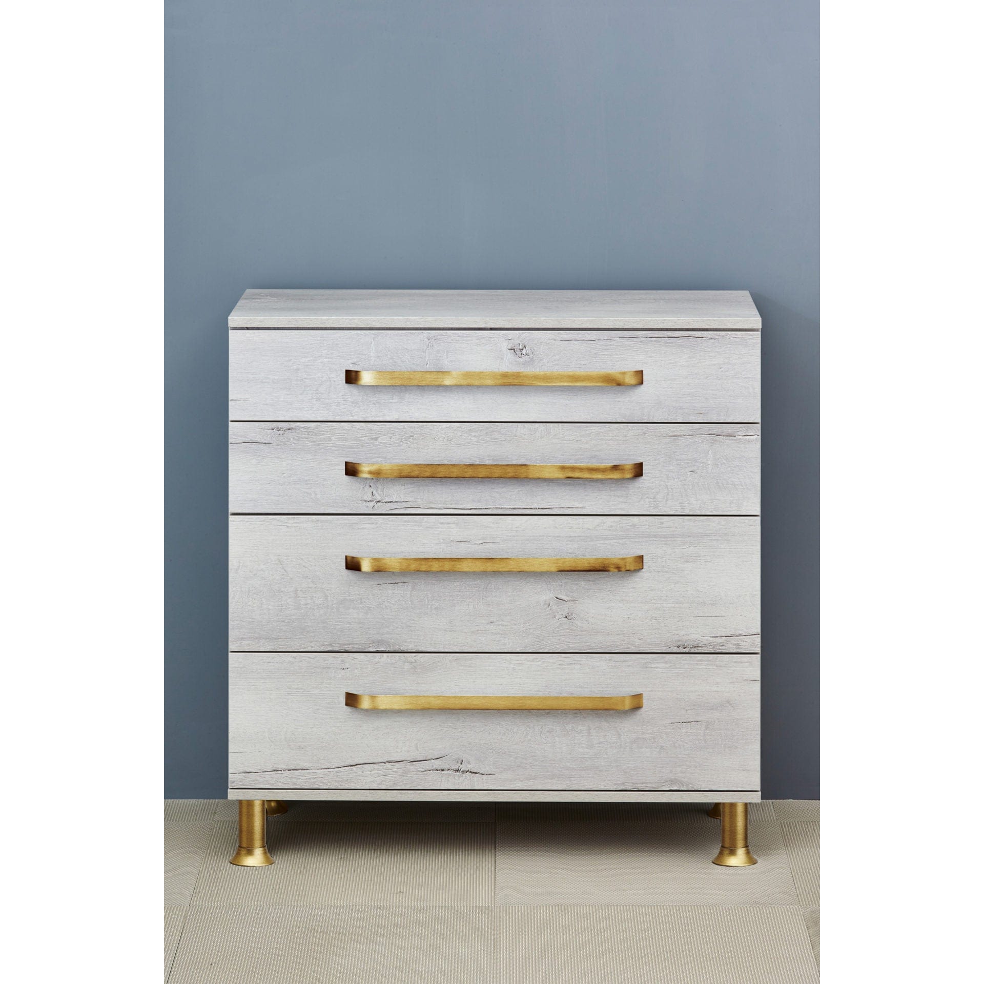 3-15/16" (100 mm) Vintage Adjustable Round Leg Stainless Steel alt 0