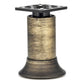 3-15/16" (100 mm) Vintage Adjustable Round Leg Rustic Brass alt 0