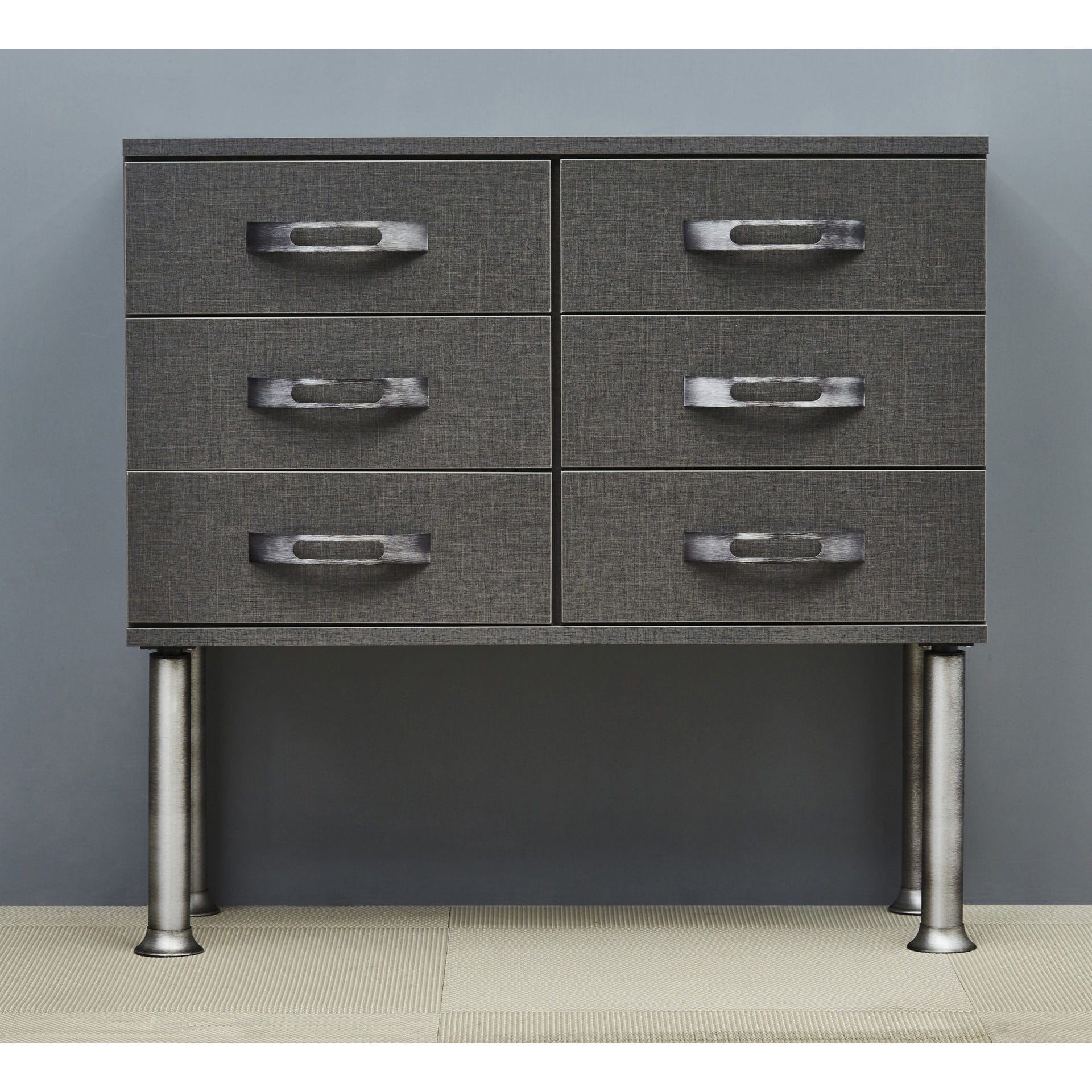 7-7/8" (200 mm) Vintage Adjustable Round Leg Stainless Steel alt 0