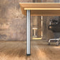 27-1/2" (700 mm) Adjustable Table Leg Stainless Steel Pack of 4 alt 0