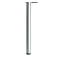 28" (710 mm) Adjustable Table Leg Brushed Nickel, 4 Pack alt 0