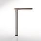 34-1/4" (870 mm) Adjustable Table Leg Brushed Nickel alt 0