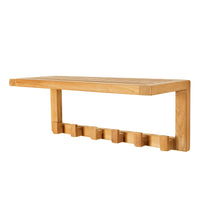Wall Shelf with 6 Hooks alt 0