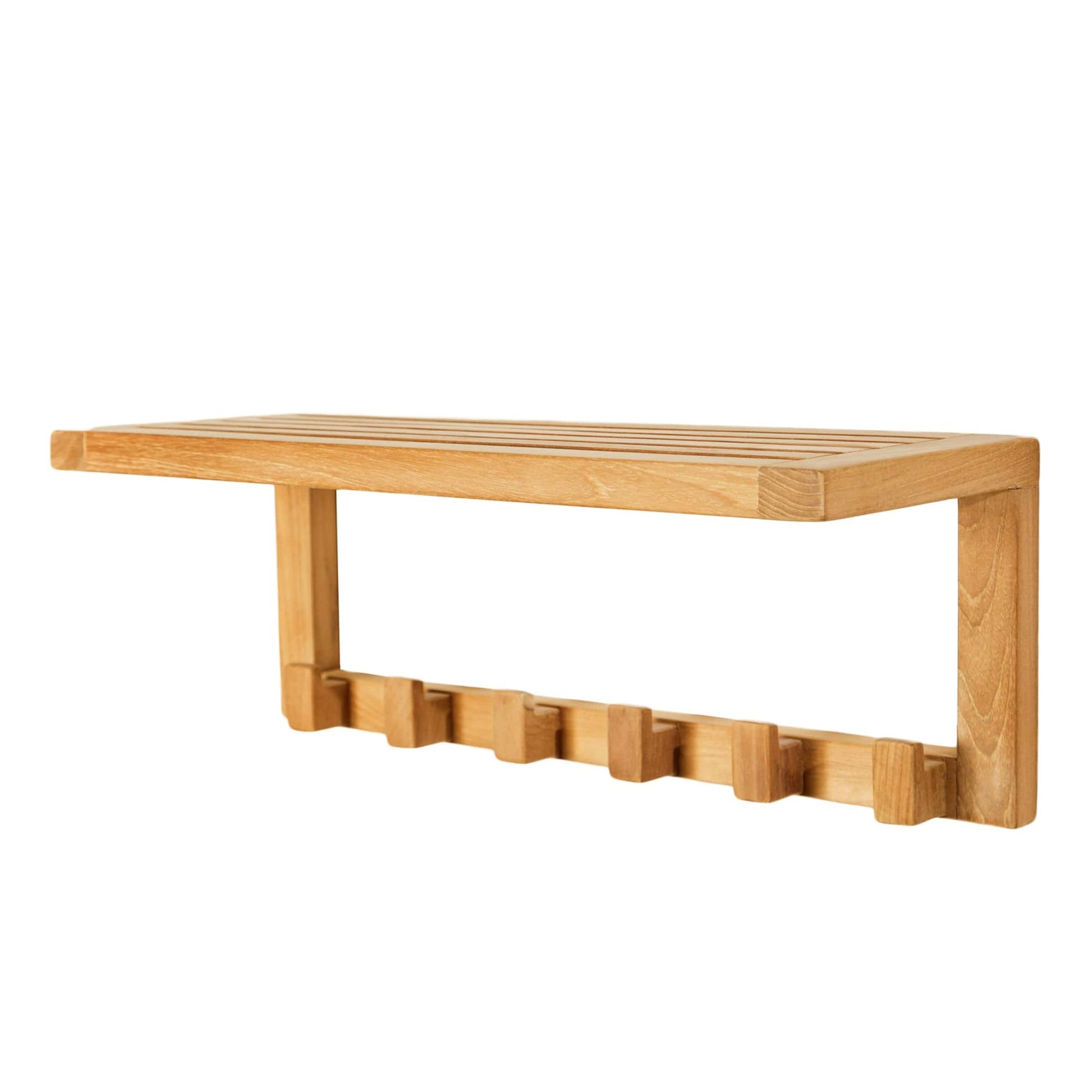 Wall Shelf with 6 Hooks alt 0