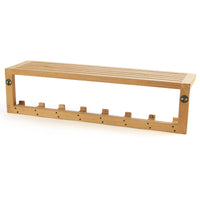 Wall Shelf with 8 Hooks alt 0