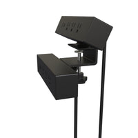 120V Dual Clamp-On Power Bar and USB Power Station Black alt 0