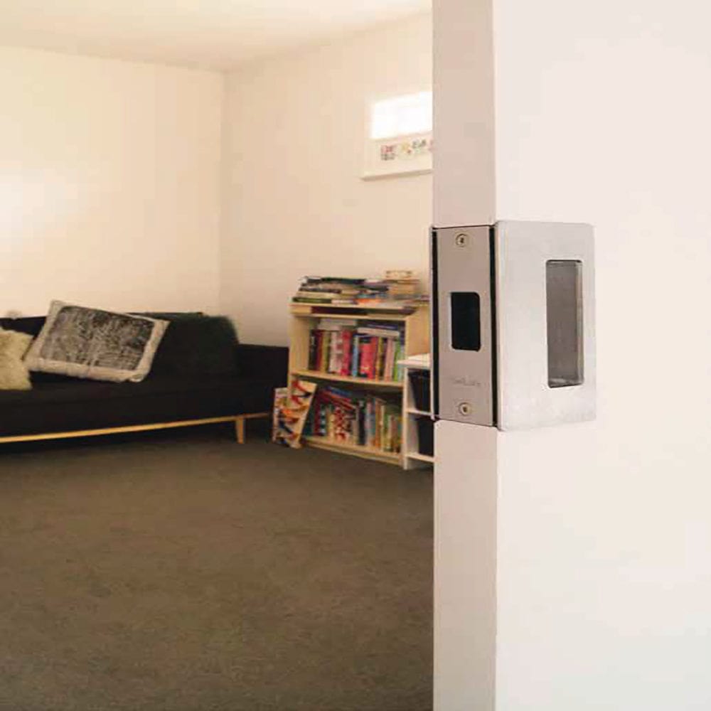 Cavity Sliders CL200 Passage Pocket Door Handle for 1-3/8" Door Satin Chrome alt 0