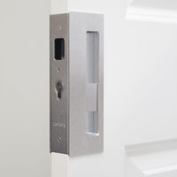 Cavity Sliders CL400 Magnetic Pocket Door Handle for 1-3/8" Door Bright Chrome LH Snib alt 0