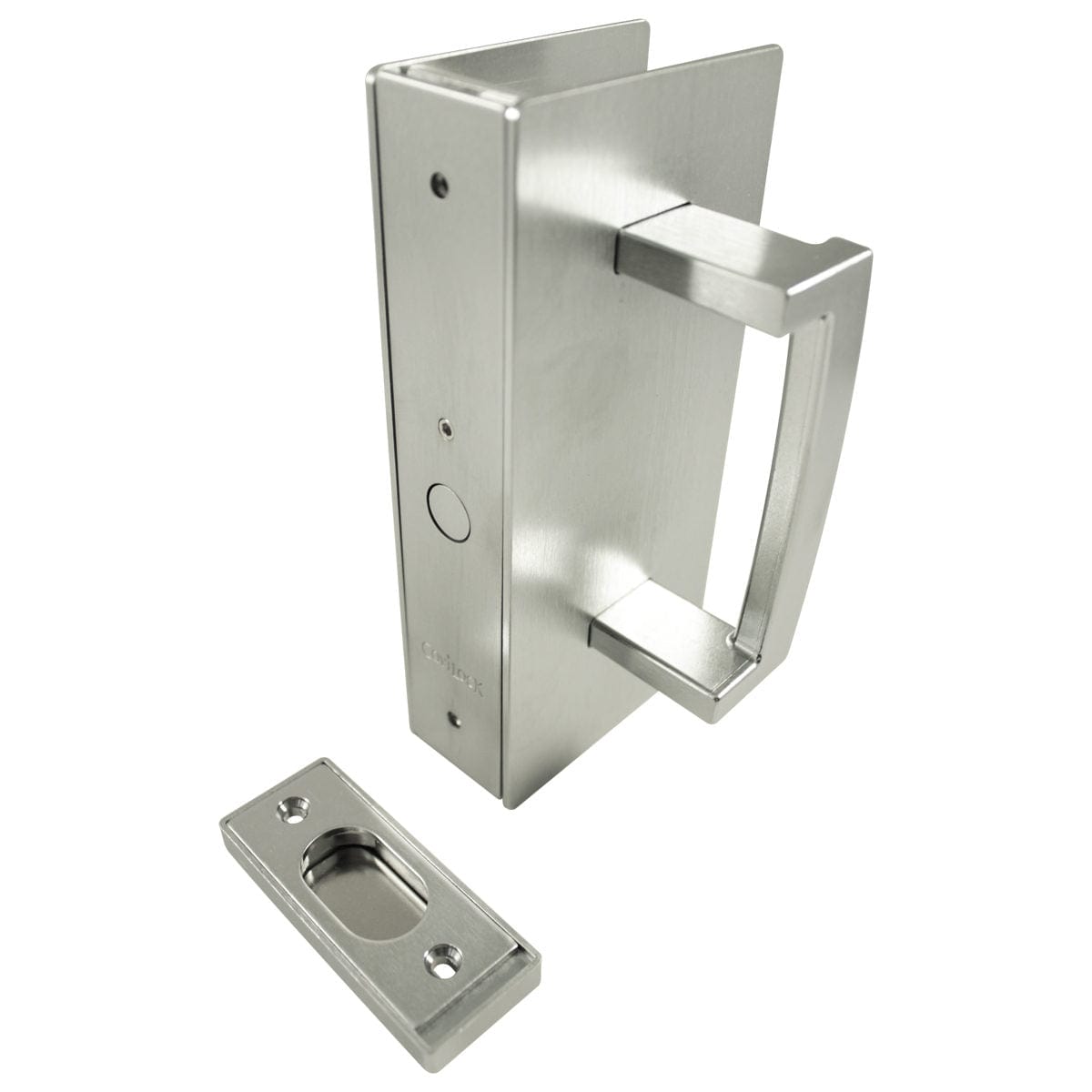 Cavity Sliders CL400 ADA Magnetic Latch Pocket Door Handle for 1-3/8" Door Satin Chrome alt 0