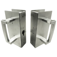 Cavity Sliders CL400 ADA Magnetic Bi-Parting  Pocket Door Handle for 1-3/4" Door Satin Chrome Magnetic Latching alt 0