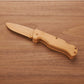 Arlo Wooden Lock Back Folding Pocket Knife - 6-7/8" - Unfinished Kit alt 0