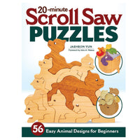 20-Minute Scroll Saw Puzzles: 56 Easy Animal Designs for Beginners alt 0
