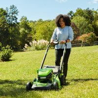 21" Push Mower, Dual Battery Ports with 4.0 Ah Battery and 4A Rapid Charger alt 0