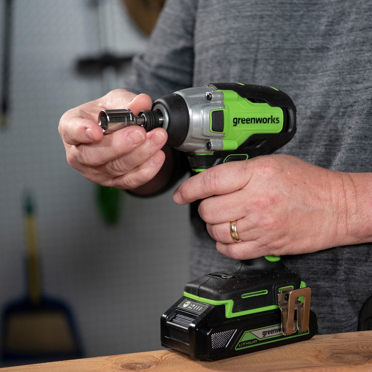 GW 24V BL Drill / Impact Driver with Two 2AH Batteries and Charger alt 0