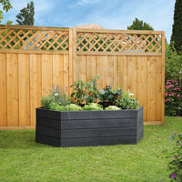 ERGO Modular Raised Bed Hexagon Double Unit Set alt 0