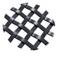 .375'' Single Flat Diamond Decorative Grille - Flat Black, 1 alt 0