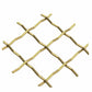 .75" Pressed Single Diamond Decorative Grille - Satin Brass, 18" W x 48" L Sheet alt 75