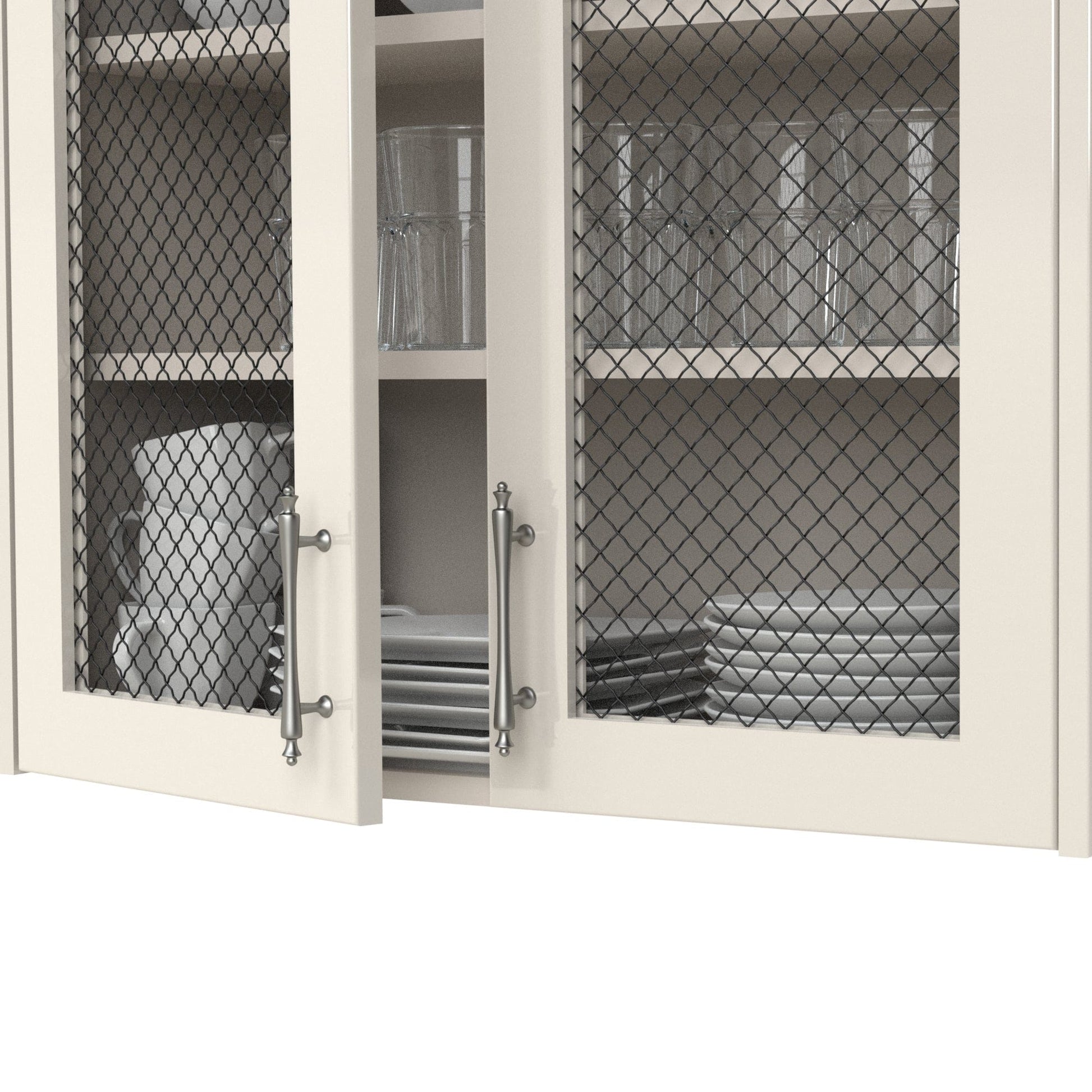 .75" Pressed Single Diamond Decorative Grille - Flat Black, 18" W x 48" L Sheet alt 75