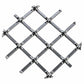 .5" Round Single Diamond Decorative Grille - Satin Nickel, 36" W x 24" L Sheet alt 5