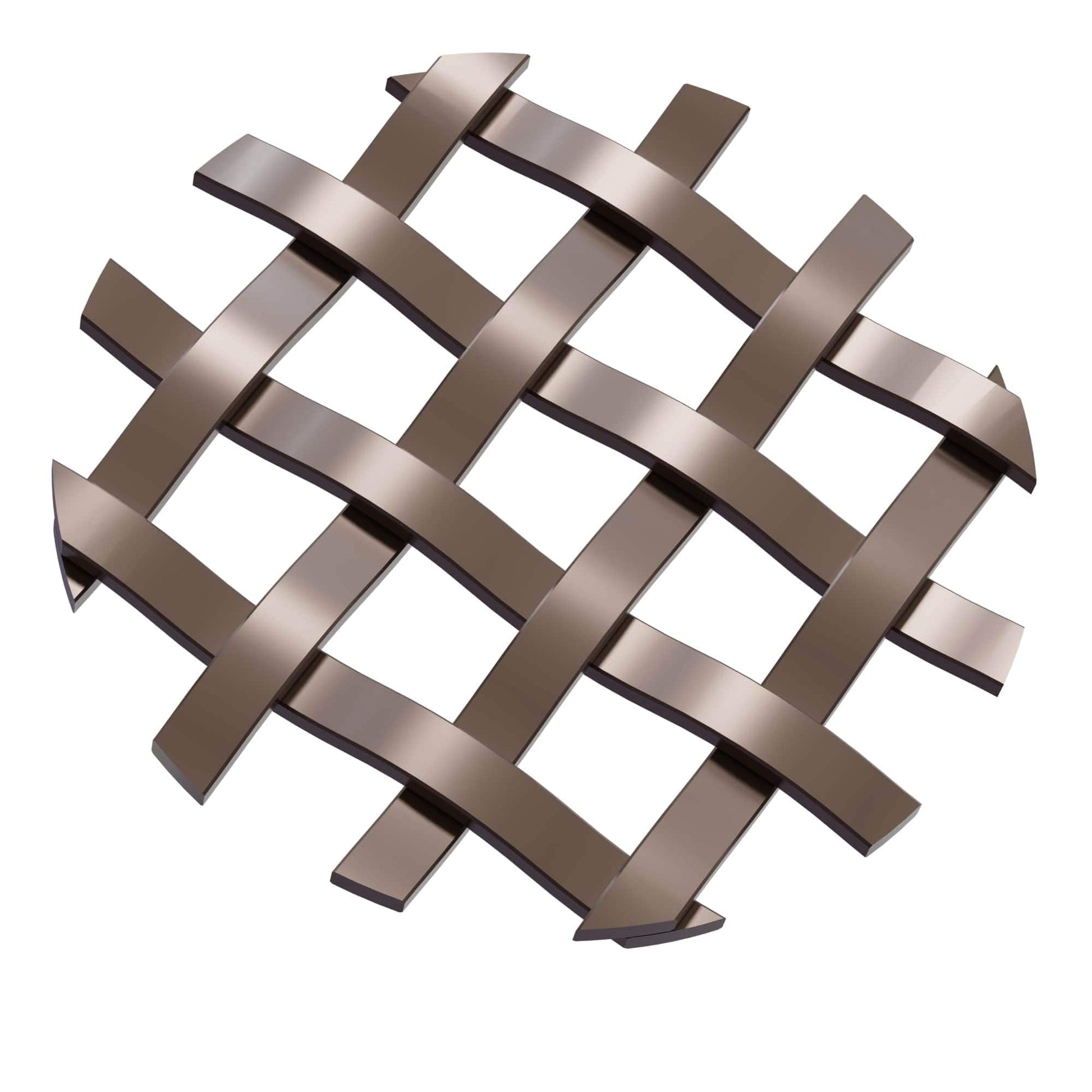 .375'' Single Flat Diamond Decorative Grille - Antique Brass, 36''W x 24''L Sheet alt 375