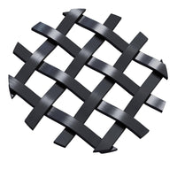 .375'' Single Flat Diamond Decorative Grille - Flat Black, 36''W x 24''L Sheet alt 375