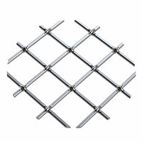 .75" Multi-Crimp Single Diamond Decorative Grille - Satin Nickel, 36" W x 24" L Sheet alt 75