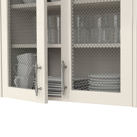 .5" Round Single Diamond Decorative Grille - Antique Pewter, 36" W x 48" L Sheet alt 5