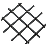 .5" Round Single Diamond Decorative Grille - Flat Black, 36" W x 48" L Sheet alt 5