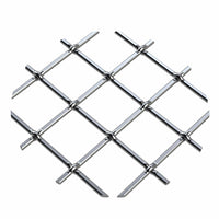 .75" Multi-Crimp Single Diamond Decorative Grille - Satin Nickel, 36" W x 48" L Sheet alt 75