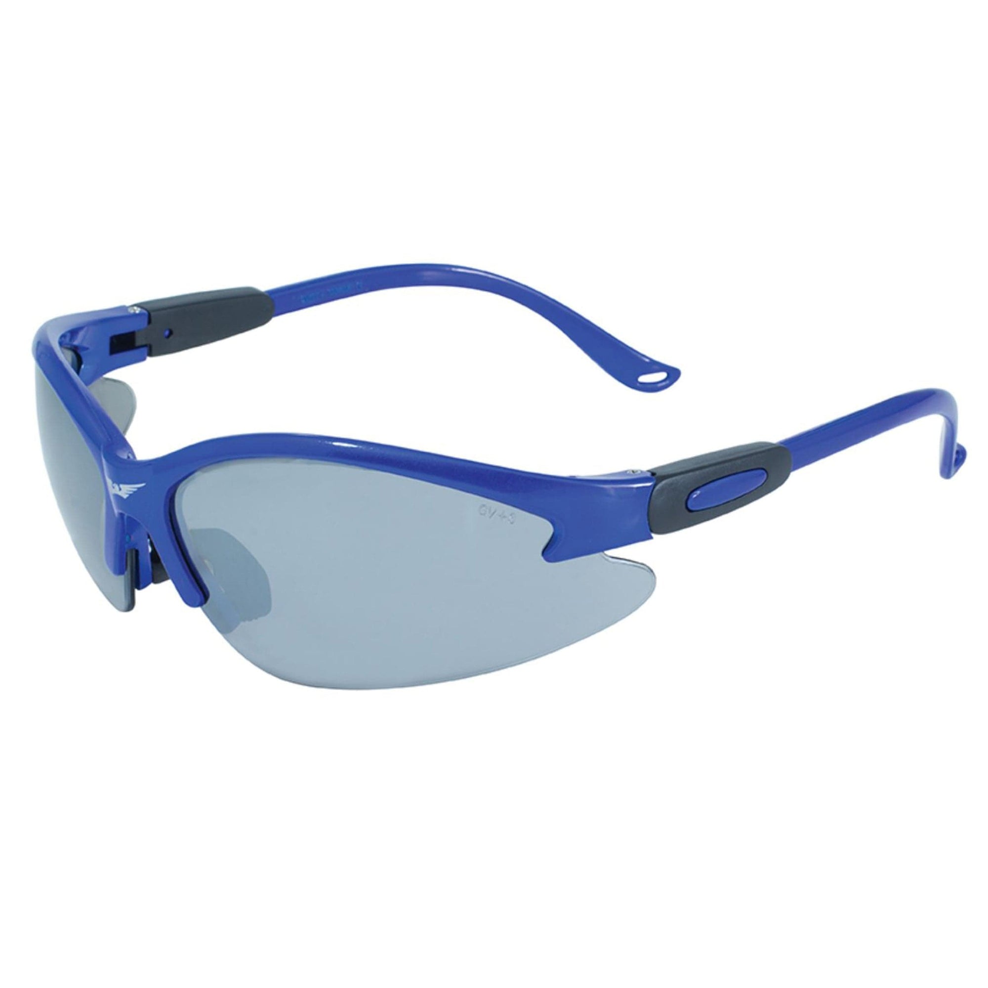 Cougar Blue Frame Flash Mirror Safety Lenses alt 0
