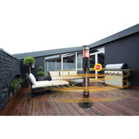 Westinghouse Infrared Electric Outdoor Heater Portable With Gold Tube and Flame alt 0