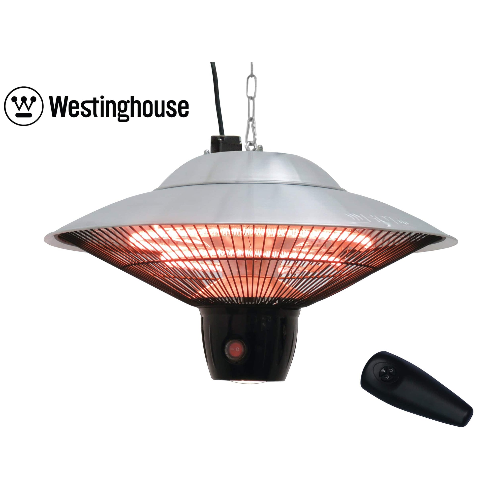 Westinghouse Infrared Electric Outdoor Heater With LED light - Hanging with Remote Control alt 0