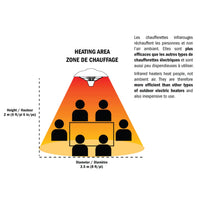 Westinghouse Infrared Electric Outdoor Heater With LED light - Hanging with Remote Control alt 0