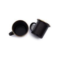 Enamel Espresso Cup Set Charcoal Indoor/Outdoor alt 0
