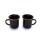 Enamel Espresso Cup Set Charcoal Indoor/Outdoor alt 0