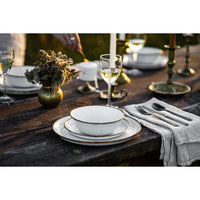 Enamel Deep Plate Set Eggshell Indoor/Outdoor alt 0