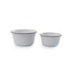 Enamel Mixing Bowl Set Eggshell Indoor/Outdoor alt 0