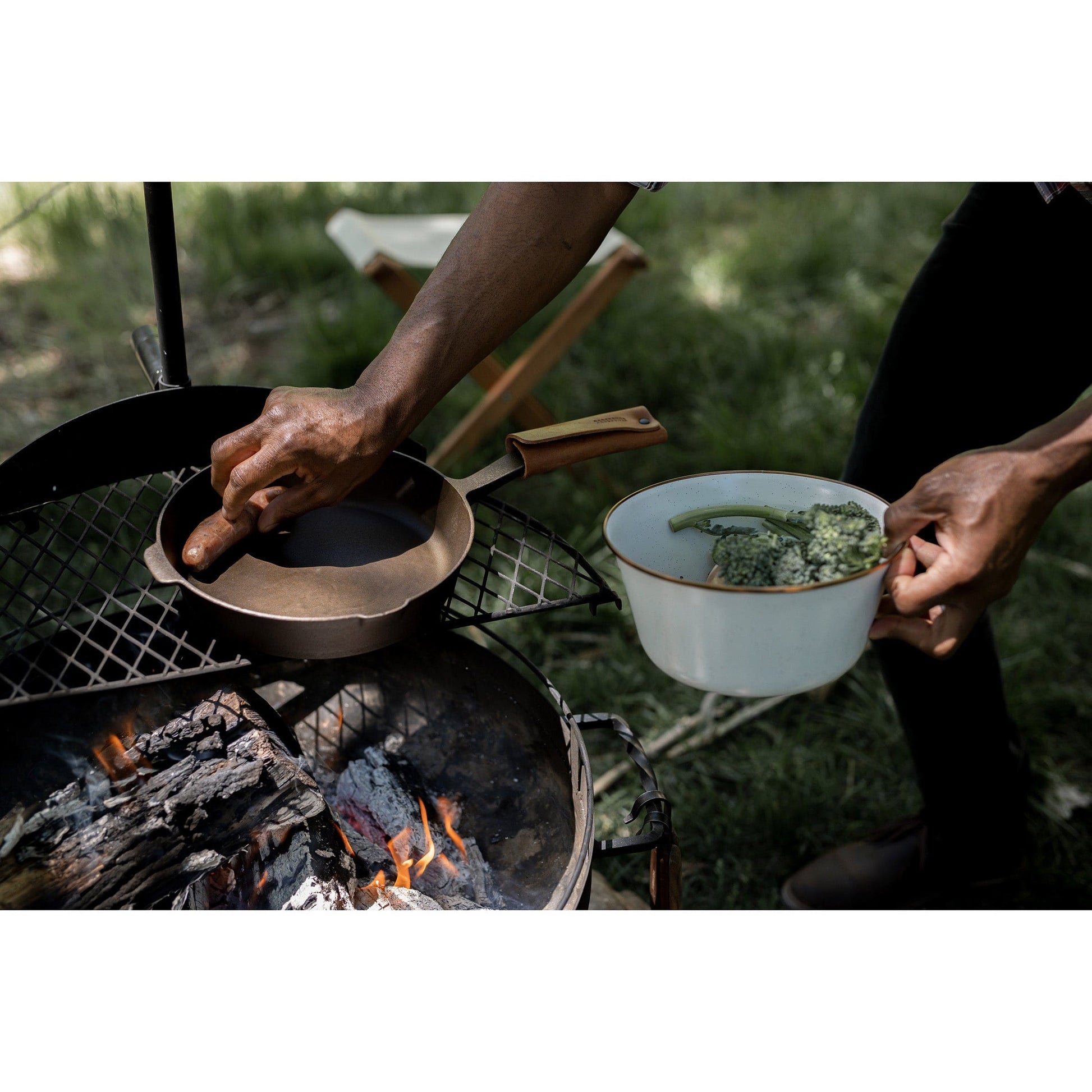 Enamel Mixing Bowl Set Eggshell Indoor/Outdoor alt 0