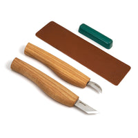 Chip Carving Knives Set - 2 Knives Plus Accessories alt 0