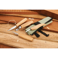 Carving Knives in Tool Roll - 4 Piece alt 0